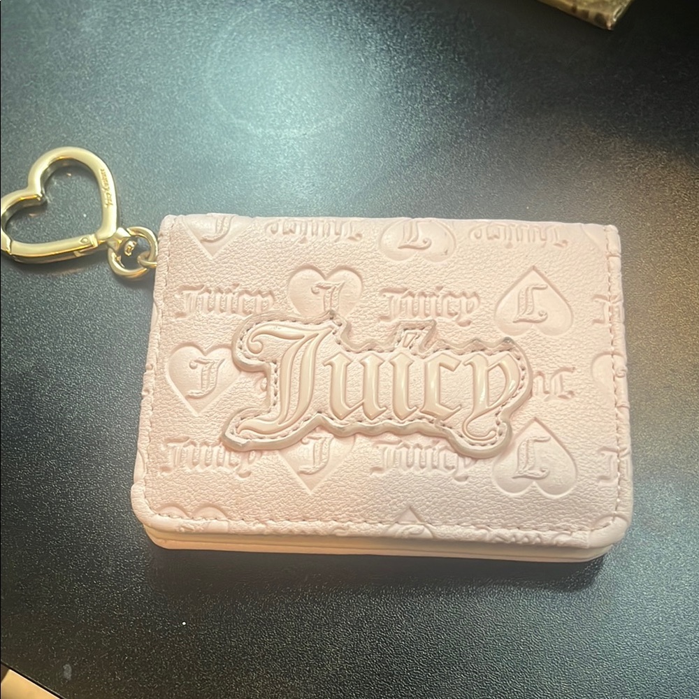Juicy Couture Pink Key & Card Holder